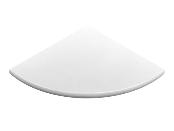 18 Inch Super White Engineered Marble Corner Shower Seat