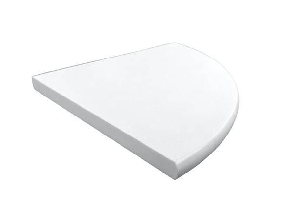 Super White Engineered Marble Corner Shower Seat