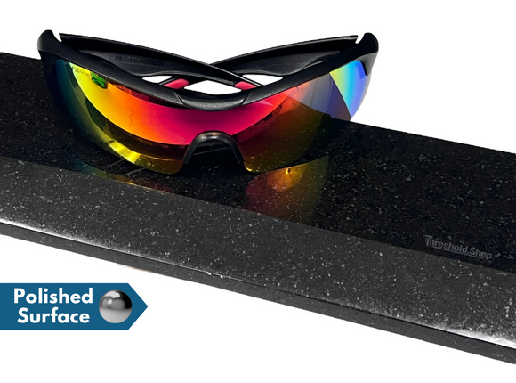 Absolute Black Granite Threshold, Single Bevel Design, Polished Surface