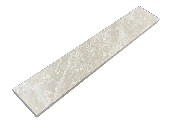 Botticcino Marble Threshold, Double Bevel Design