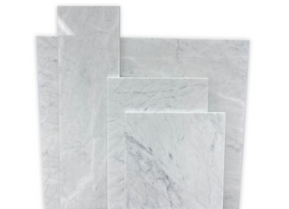 White Carrara Marble Slab, Expanded View