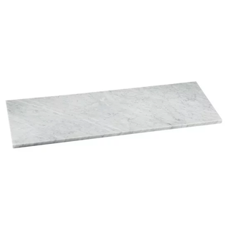 Custom Size Shower Bench Seat White Carrara Marble