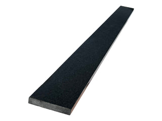 Solid Black Polished Granite Threshold, Eased Edge