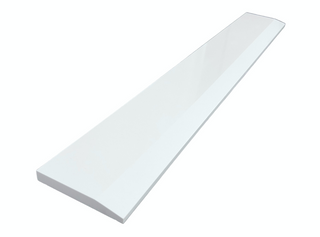 Super White Engineered Marble Threshold - Single Hollywood Bevel Design