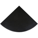 18 Inch Absolute Black Granite Corner Shower Seat, Full view