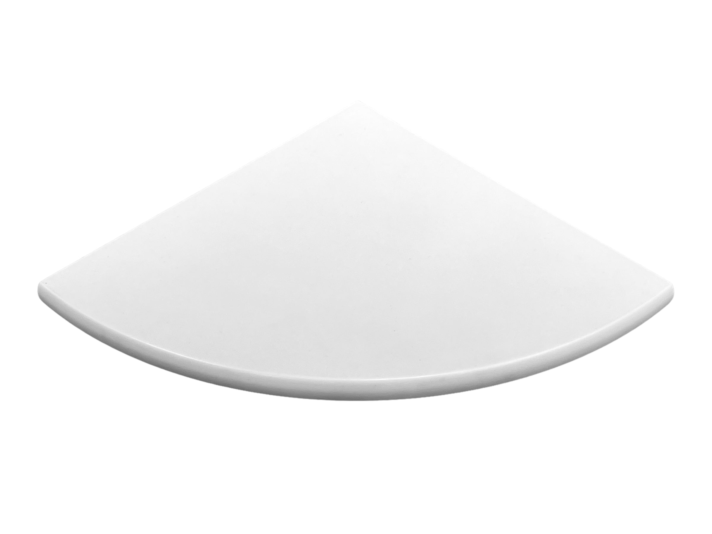 18 Inch Super White Engineered Marble Corner Shower Seat