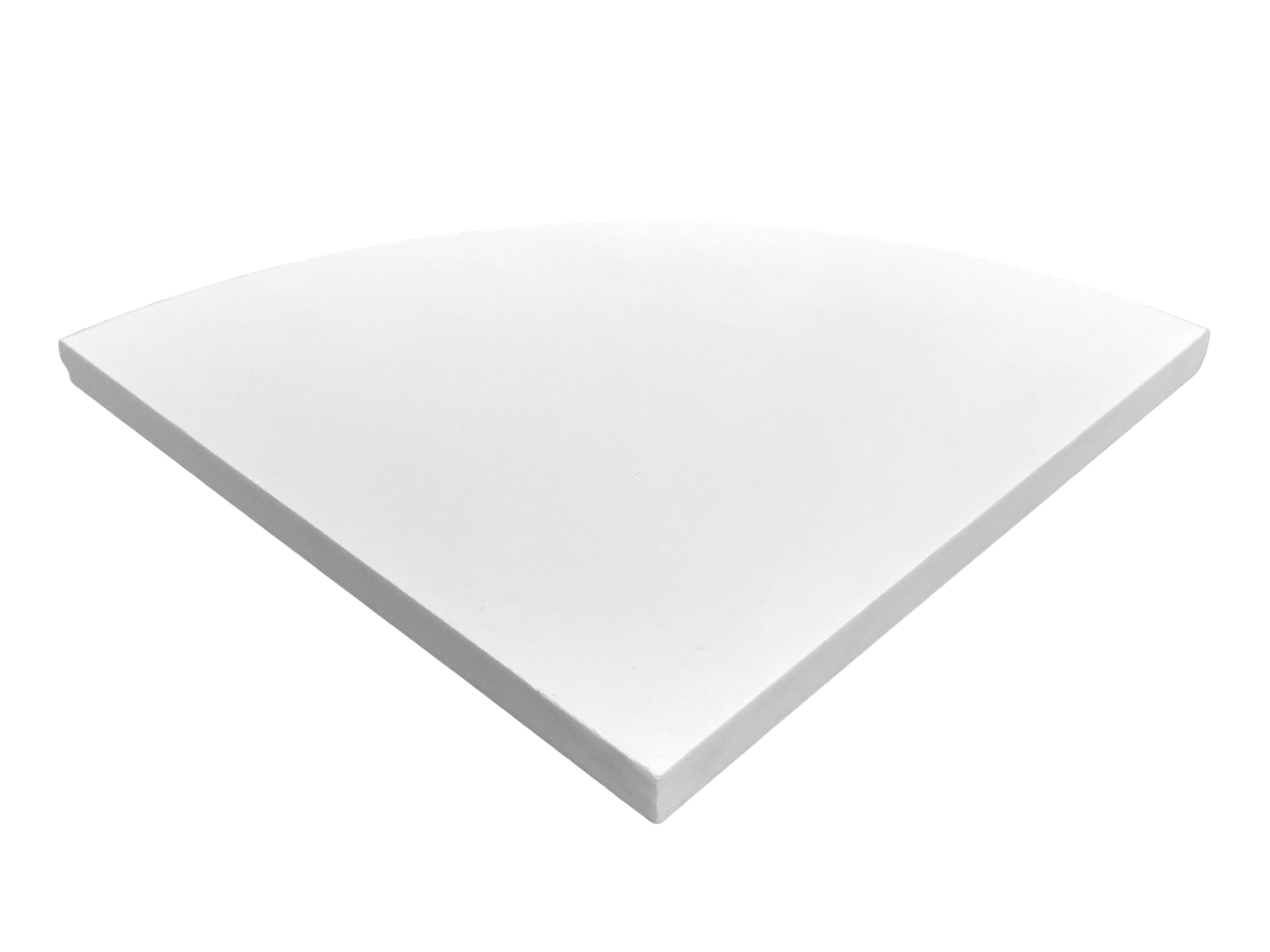 18 Inch Super White Engineered Marble Corner Shower Seat The