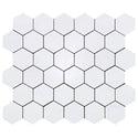 Bianco Dolomite Marble 2" Hexagon Mosaic Tile Polished