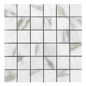 Calacatta Gold Italian Marble 2x2 Mosaic Tile Polished