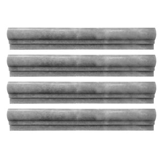 Bardiglio Gray Marble Ogee 1 Chairrail Molding Polished