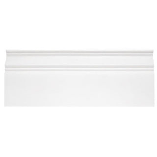 Bianco Dolomite Marble Baseboard Molding Honed