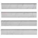 Carrara White Italian Marble Chair Rail Ogee 1 Molding Polished