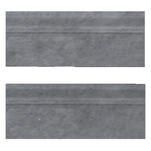 Bardiglio Gray Marble Baseboard Molding Honed