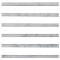 Carrara White Italian Marble Bullnose Pencil Molding Polished