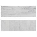 Carrara White Italian Marble 4" x 12" Bullnose Tile Trim Honed