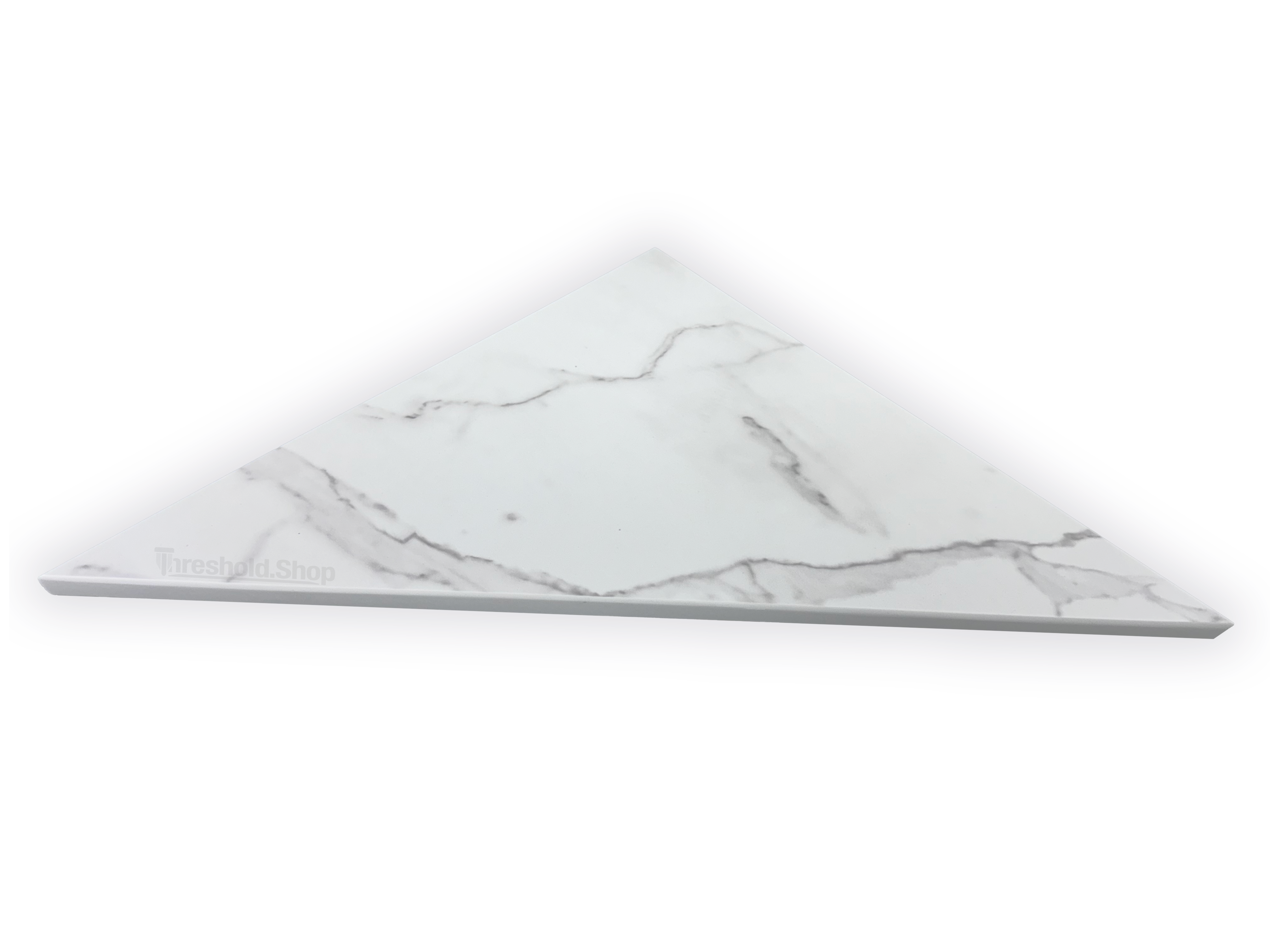 Calacatta Engineered Marble Triangular Shower Corner Seat