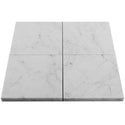 Carrara White Italian Marble 6" x 6" Tile Honed