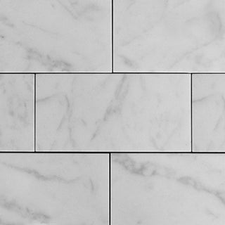 Carrara White Italian Marble 3x6 Subway Tile Honed