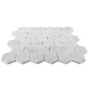 Carrara White Italian Marble 2" Hexagon Mosaic Tile Polished