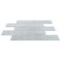 Carrara White Italian Marble 3" x 12" Tile Polished