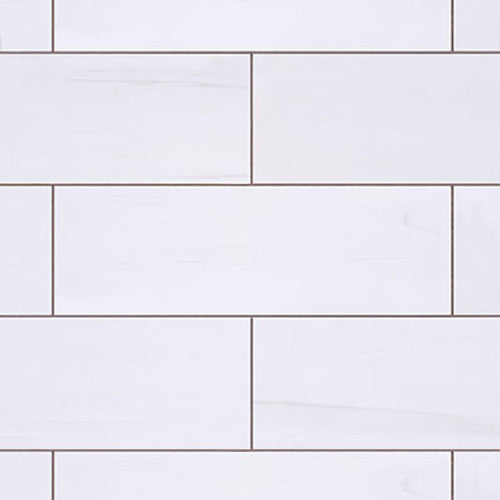 4x12 Bianco Dolomite Marble Subway Tile Polished