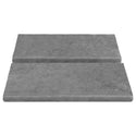 Bardiglio Gray Marble 4x12 Bullnose Trim Tile Honed