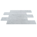 Carrara White Italian Marble 4" x 12" Subway Tile Polished