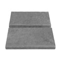 Bardiglio Gray Marble 3" x 6" Bullnose Trim Tile Honed