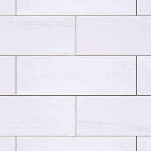 3x9 Bianco Dolomite Marble Subway Tile Honed