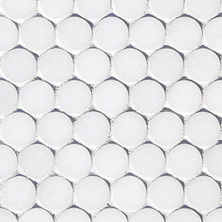 Bianco Dolomite Penny Round Mosaic Tile Honed