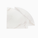 9 Inch Calacatta Gold Engineered Marble Corner Shower Shelf-2