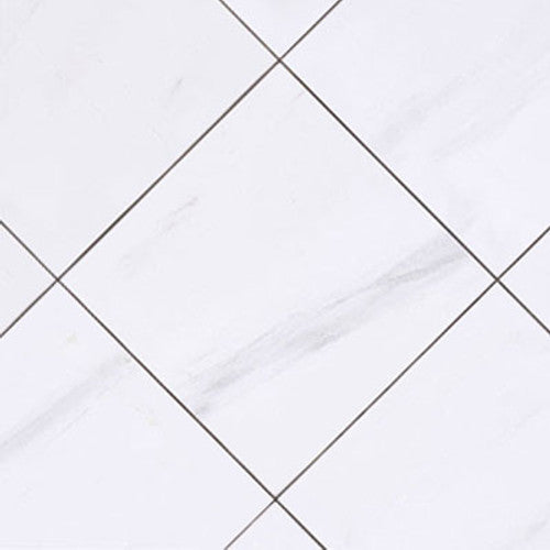 12x12 Bianco Dolomite Marble Tile Polished