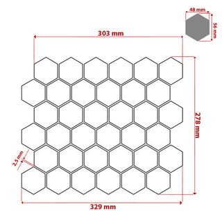 Bardiglio Gray Marble 2" Hexagon Mosaic Tile Polished