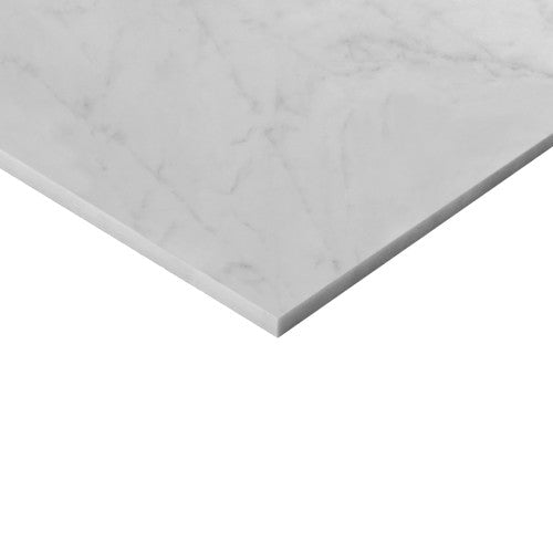 Carrara White Italian Marble 12" x 12" Tile Polished