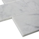 Carrara White Italian Marble 3" x 6" Subway Tile Polished