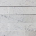 Carrara White Italian Marble 3" x 12" Tile Polished