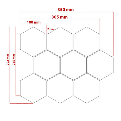 Calacatta Gold Italian Marble 4" Hexagon Mosaic Tile Polished