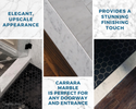 Custom Size | White Carrara Marble Threshold Double Bevel