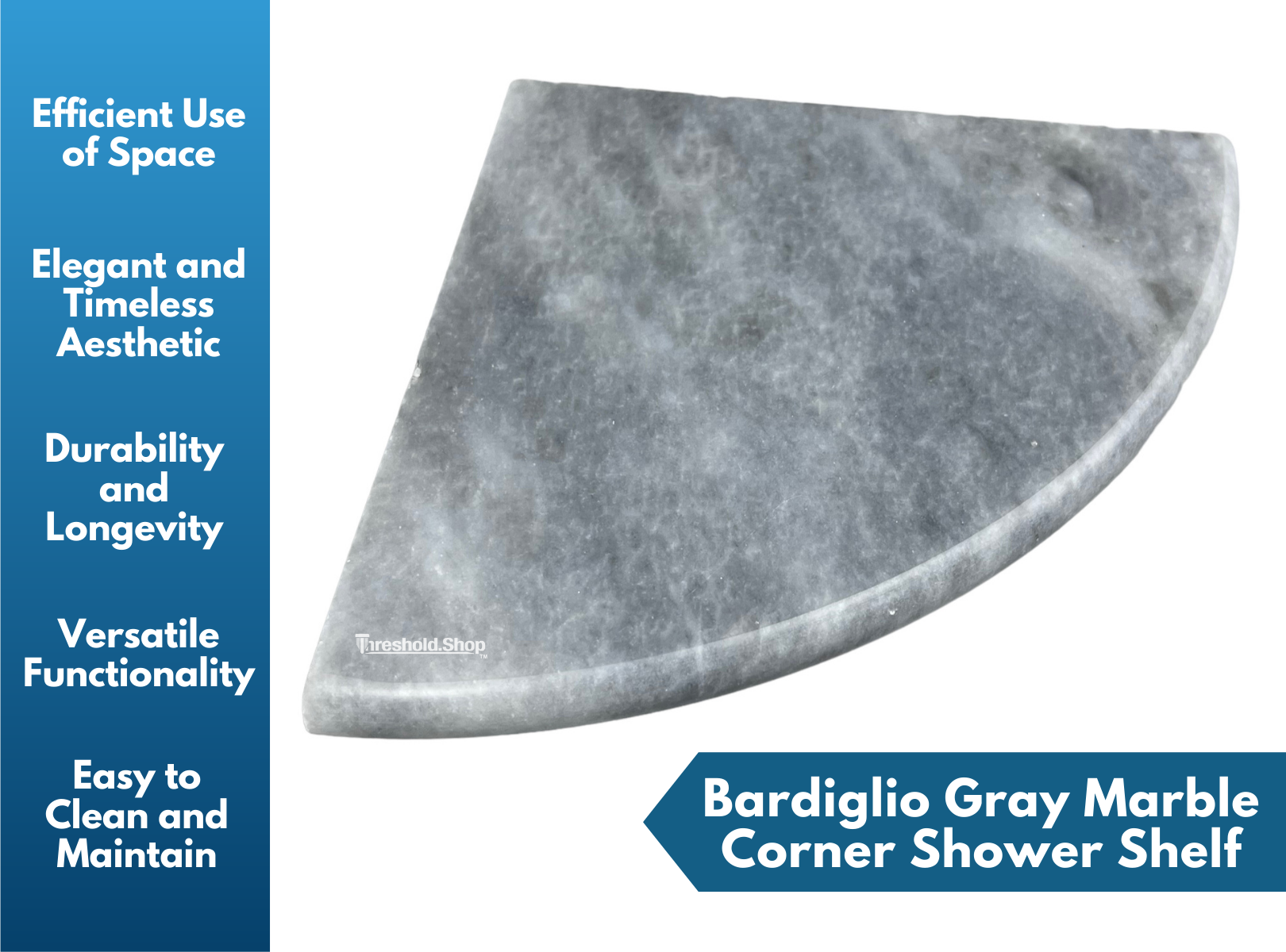 Bardiglio Corner Shelf