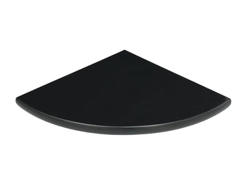 9 Inch Super Black Engineered Marble Corner Shower Shelf