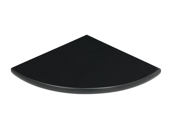 9 Inch Super Black Engineered Marble Corner Shower Shelf