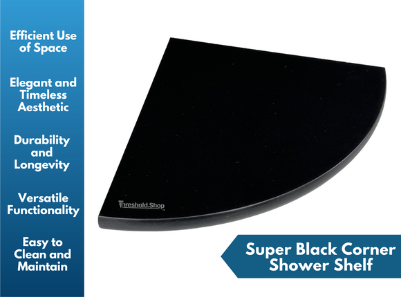 Super Black Corner Shelf