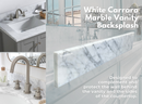 Backsplash Italian White Carrara Marble Threshold Eased Edge-3