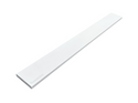 Custom Size Super White Engineered Marble Threshold, Eased Edge Design, White Background