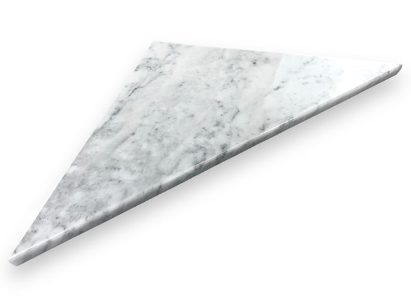 Carrara Marble Triangular Shower Corner Seat