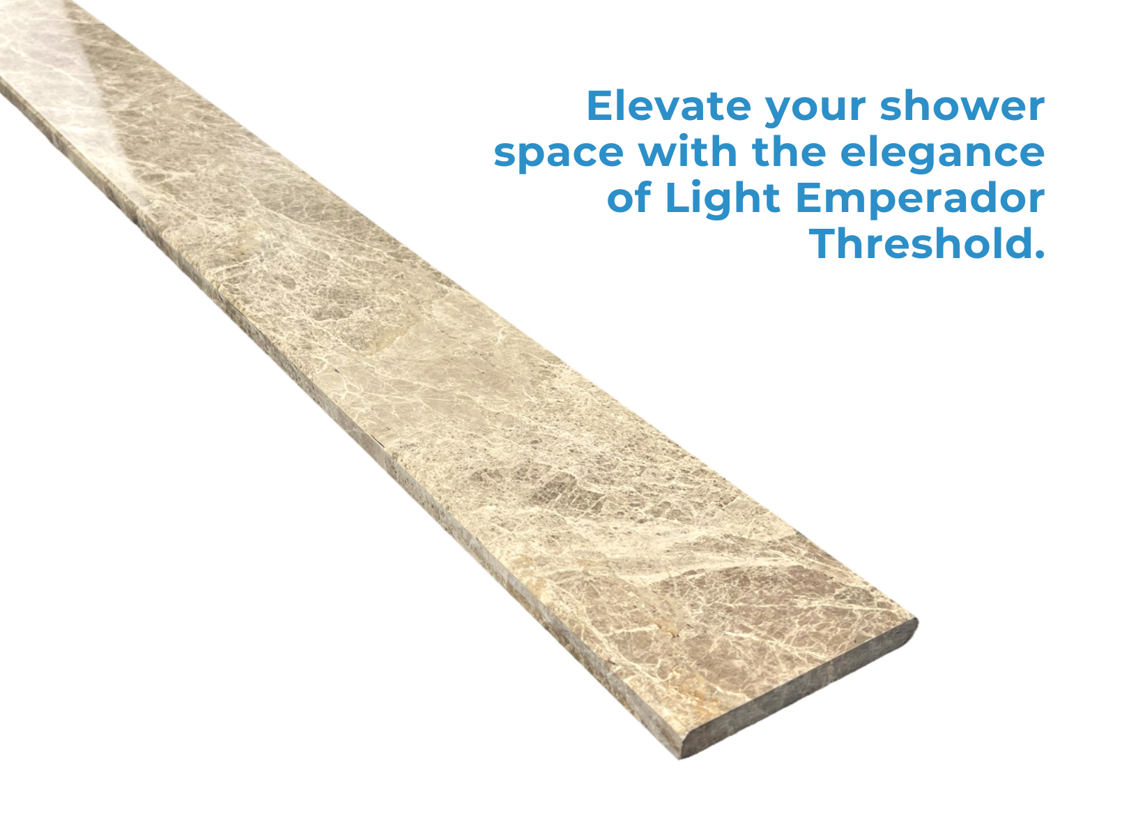 Threshold Stone Types Light Emperador Marble Threshold Eased Edge | The Threshold Shop