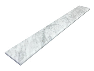 Custom Size | White Carrara Marble Threshold Double Bevel