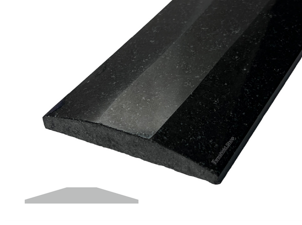 Solid Black Polished Granite Threshold Double Hollywood