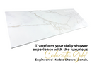 Custom Size | Shower Bench Calacatta Gold Engineered Marble-4
