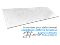 Custom Size | Shower Bench Statuario Engineered Marble